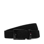 Paski - Pasek Męski Tommy Hilfiger Adan 3.5 Elastic AM0AM13824 Czarny - miniaturka - grafika 1