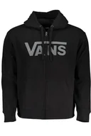 Bluzy męskie - CZARNA BLUZA MĘSKA Z ZAMKIEM VANS - Vans - miniaturka - grafika 1