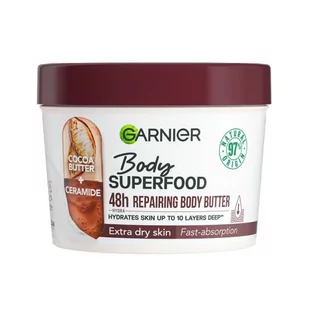 Garnier Body Superfood 48h Repairing Butter Cocoa + Ceramide masło do ciała 380 ml dla kobiet - Balsamy i kremy do ciała - miniaturka - grafika 1