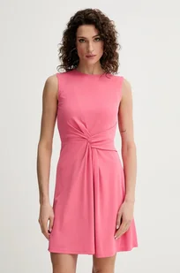 Silvian Heach sukienka ERENI kolor różowy mini rozkloszowana GPP25331VE - Sukienki - miniaturka - grafika 1