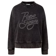 Bluzy damskie - Pepe Jeans Bluza damska Connie, Czarny (sprany w czarny), XS - miniaturka - grafika 1