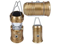 Latarki - Lampa Kempingowa Solarna Led Usb Powerbank Latarka - miniaturka - grafika 1