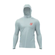 Kurtki męskie - COMPRESSPORT Kurtka biegowa HURRICANE WATERPOOF 10/10 JACKET grey dawn - miniaturka - grafika 1