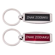 Breloki - Brelok Metalowy Grawerowany - Znaki Zodiaku - Czerwony - miniaturka - grafika 1