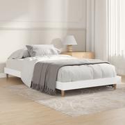 Łóżka - Rama łóżka, biała, 100x200 cm, materiał drewnopochodny Lumarko! - miniaturka - grafika 1