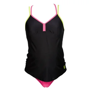 Damski Strój kąpielowy ARENA W CAMELIA ONE PIECE 2A060/59 – Czarny - Stroje kąpielowe - miniaturka - grafika 1