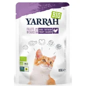 Mokra karma dla kotów - Yarrah Bio, Filety w sosie, 14 x 85 g - Indyk - miniaturka - grafika 1
