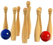 Inne gry towarzyskie - KRĘGLE DREWNIANE LUCIO LONDERO /3111 - miniaturka - grafika 1