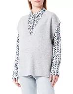 Swetry damskie - s.Oliver BLACK LABEL sweter damski, szary, S - miniaturka - grafika 1