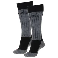 Skarpety termoaktywne - Accezzi, Merino 80, skarpety narciarskie, 2 pary, czarne - miniaturka - grafika 1