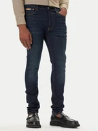Spodnie męskie - Calvin Klein Jeans Jeansy LV04RD718G Granatowy Skinny Fit - miniaturka - grafika 1
