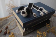 Zakładki do książek - Zakładka do Książki Czarno-Biały Piesek - miniaturka - grafika 1