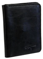 Etui na dokumenty i karty - Etui Na Karty Dokumenty PolskaGalanteria Duże CZARNY Skóra Naturalna Pionowe z Miejscem Na Bilon MOTYW KARABIN 12 x 9 [cm] - miniaturka - grafika 1