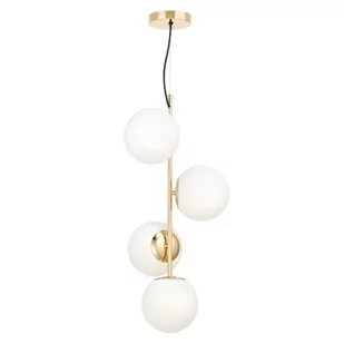 Lumina Deco Deco NOWOCZESNA LAMPA WISZĄCA ZŁOTA STELVIO W4 LDP 6041-4 (GD) - Lampy sufitowe - miniaturka - grafika 1
