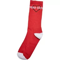 Skarpetki damskie - Mister Tee Skarpety uniseks Bonjour Bitches Socks 3-pak czarny/biały/czerwony 35-38, czarny/biały/czerwony, 35-38 EU - miniaturka - grafika 1