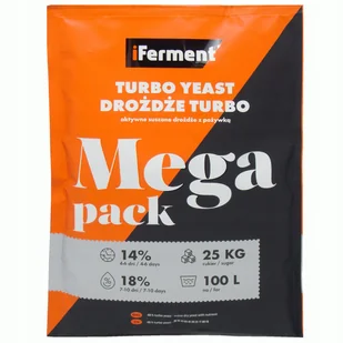 Drożdże gorzelnicze iferment 100l mega pack gorzelniane zacier bimber - Domowy wyrób alkoholu - miniaturka - grafika 1
