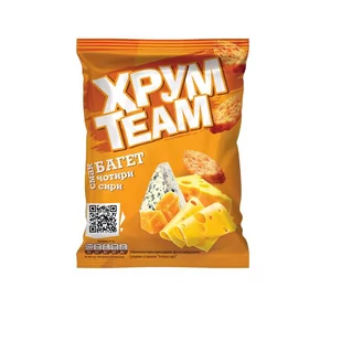 Sucharki o smaku Cztery Sery "Hrumteam" 60g - Chipsy - miniaturka - grafika 1