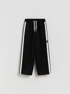 Reserved - Spodnie z lampasami - czarny - Spodnie i spodenki dla chłopców - miniaturka - grafika 1