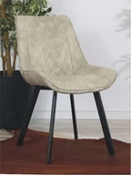 Krzesła - Vintage Aropos1 Eleganckie krzesło do jadalni DORA beżowe cowboy - miniaturka - grafika 1