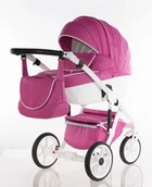 Wózki dziecięce - Kajtex Magnum GT 3w1 kol. FuksjaBiały - miniaturka - grafika 1