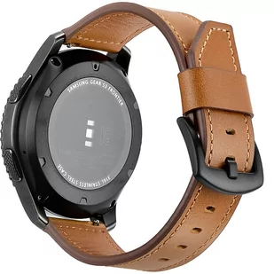 SKÓRZANY PASEK DO SAMSUNG GEAR S3 / GALAXY WATCH 46MM / HUAWEI GT 2 46MM / GT 2 PRO / GT 3 46MM / REALME WATCH S / S PRO / XIAOMI MI WATCH - Akcesoria do smartwatchy - miniaturka - grafika 1