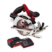 Piły elektryczne - EINHELL Pilarka tarczowa TE-CS 18/165-1 Li Solo + Akumulator EINHELL PXC 4512042 4Ah 18V + Ładowarka - miniaturka - grafika 1