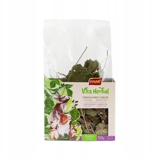 Vita Herbal owocowe li�cie dla gryzoni i kr�lika, 50g, 4 szt./display - Przysmaki dla gryzoni - miniaturka - grafika 1
