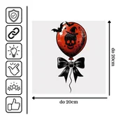 Pasmanteria - Naprasowanka Halloween Dynia Ozdoba Pomysł Duch 9 do 20cm - miniaturka - grafika 1