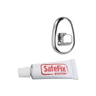 Meble modułowe i akcesoria - Zestaw 2 haczyków i kleju Metaltex Silver - miniaturka - grafika 1