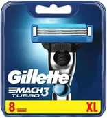 Maszynki do golenia i wkłady - Wymienne wkłady (ostrza) do golenia dla mężczyzn Gillette Mach 3 Turbo 8 sztuk (4987176150462) - miniaturka - grafika 1