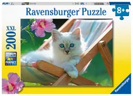 Puzzle - Ravensburger Puzzle dla dzieci 2D Zdjęcie kota 200 elementów GXP-811796 - miniaturka - grafika 1