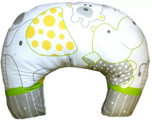 Rogal poduszka fasolka dziecięca do karmienia BAWEŁNA - Zoo zieleń - Poduszki do karmienia - miniaturka - grafika 1