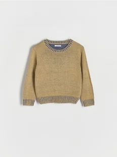 Reserved - Strukturalny sweter - beżowy - Bluzy i sweterki niemowlęce - miniaturka - grafika 1