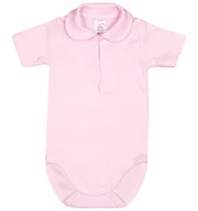 Body dla niemowląt - Body KR KOŁNIERZYK ZAOKRĄGLONY Eleganckie DLA DZIEWCZYNKI RÓŻ r 68 KLEKLE - miniaturka - grafika 1