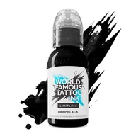 Wyposażenie studia tatuażu - Farba World Famous Limitless Tattoo Ink - Deep Black 30ml - miniaturka - grafika 1