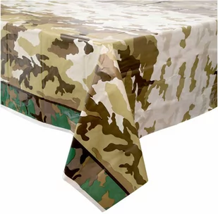 Obrus urodzinowy moro - 137 x 213 cm - 1 szt. - Dekoracje i nakrycia stołu na imprezę - miniaturka - grafika 1