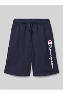 Spodnie sportowe damskie - Szorty z dzianiny dresowej z wyhaftowanym logo - Champion - miniaturka - grafika 1