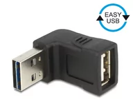 Adaptery i przejściówki - Impakt ADAPTER USB AM->USB AF 2.0 KĄTOWY 90" EASY-USB DELOCK - miniaturka - grafika 1