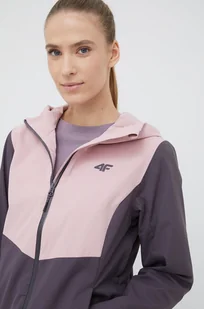 4F kurtka outdoorowa kolor różowy - Kurtki i kamizelki sportowe damskie - miniaturka - grafika 1