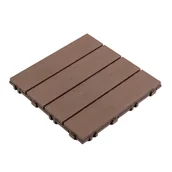 Podesty i deski tarasowe - Podest Tarasowy Uni-Floor PCV Eco Brąz 29 x 29 x 2 cm - miniaturka - grafika 1