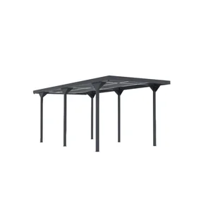 Corciano Wiata garażowa metalowa z dachem 281x546x238cm - Garaże i wiaty - miniaturka - grafika 1
