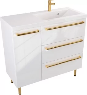 Szafka Umywalkowa Stojąca ATHOS 90 cm P UZ - Szafki łazienkowe - miniaturka - grafika 1