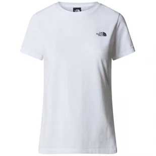Koszulka damska The North Face W S/S Simple Dome Slim Tee Rozmiar: M / Kolor: biały - Koszulki sportowe damskie - miniaturka - grafika 1