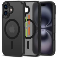 Etui i futerały do telefonów - Etui TECH-PROTECT MagMat XT MagSafe do Apple iPhone 16 Czarny Mat - miniaturka - grafika 1