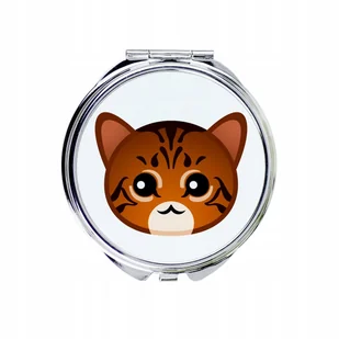 Kot Toyger Lusterko kieszonkowe, do torebki - Lusterka do makijażu - miniaturka - grafika 1