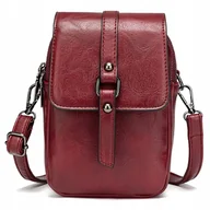 Torebki damskie - SKÓRZANA DAMSKA TOREBKA LISTONOSZKA CROSSBODY - miniaturka - grafika 1