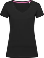 Koszulki i topy damskie - Stedman ST9130 Koszulka damska V-Neck Megan - Kolor: Black Opal - Rozmiar: L - miniaturka - grafika 1