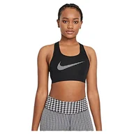 Koszulki i topy damskie - Nike Damska koszulka Df Swoosh Iconclash Gx czarny/biały S DD1141 - miniaturka - grafika 1