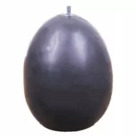 Świece - Świeca z wosku pszczelego jajko gładkie czarne - miniaturka - grafika 1