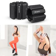 Obciążenia - Obciążniki fitness na kostki lub nadgarstki inSPORTline Brace, Różowy - miniaturka - grafika 1